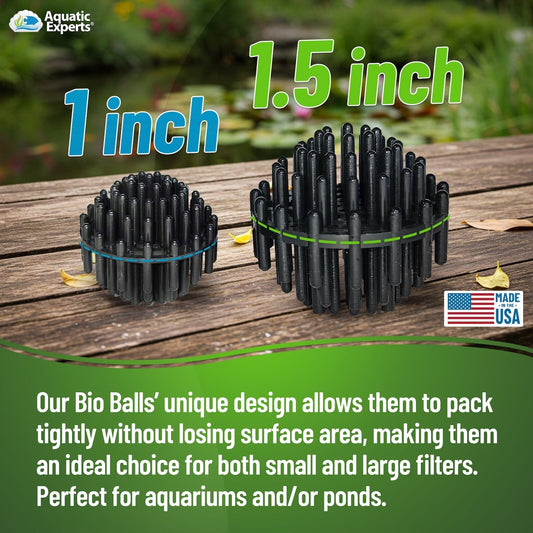Bio Balls Filter Media - 1.5 Inch Large Bio Ball for Pond Filter - Perfect Bio Balls for Pond Filter Media – Made in The USA