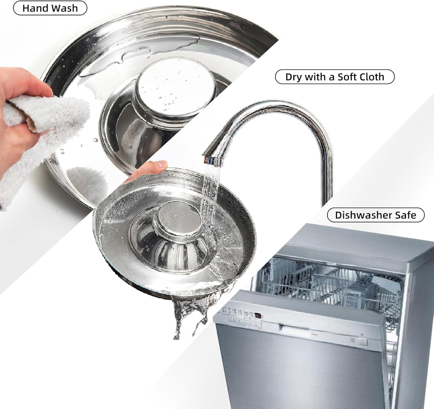 Premium Stainless Steel Puppy Bowls - Set of 2 Durable Dog Feeders for Food & Water - Perfect for Small, Medium & Large Dogs