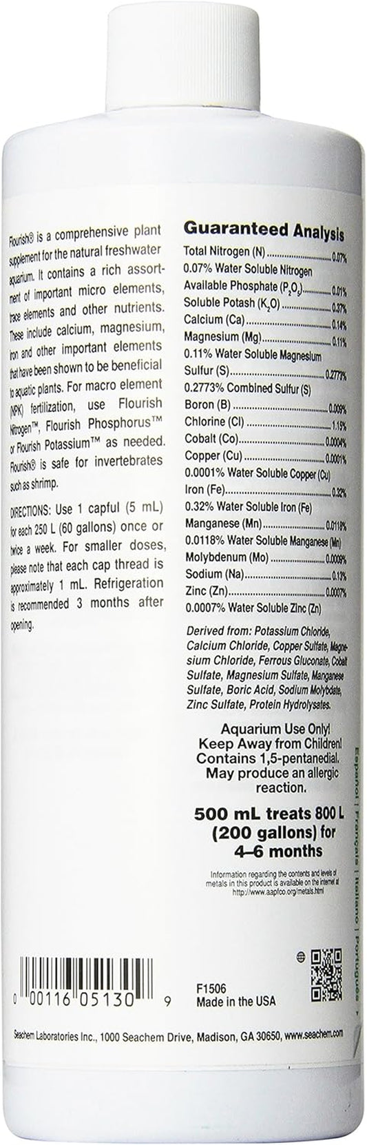 Flourish Freshwater Plant Supplement 500 Ml