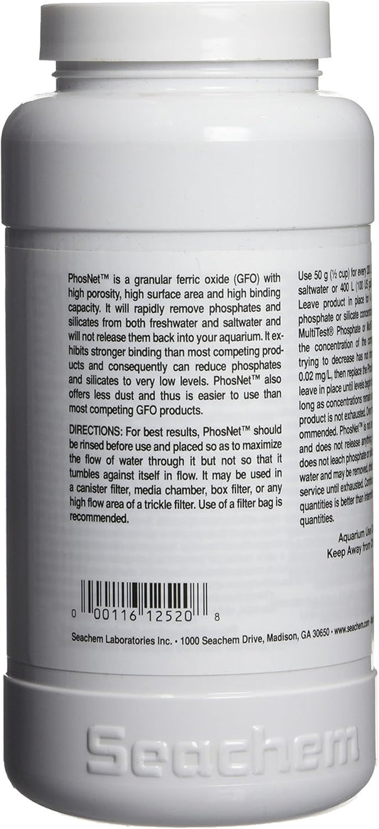 Phosnet Phosphate Silicate Remover Aquarium Filter Media, 250G/8.8Oz (001443)
