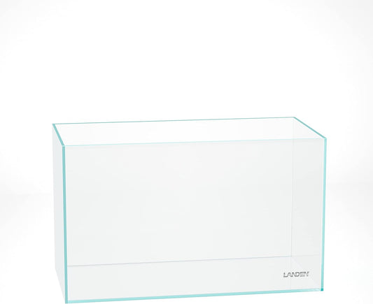 60P 16 Gallon Rimless Low Iron Aquarium Tank - Sleek Design with Nano Foam Leveling Mat (23.6" W × 11.8" D × 14.2" H)