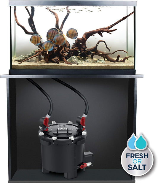 FX4 High Performance Aquarium Filter, Canister Filter for Aquariums up to 250 Gal.