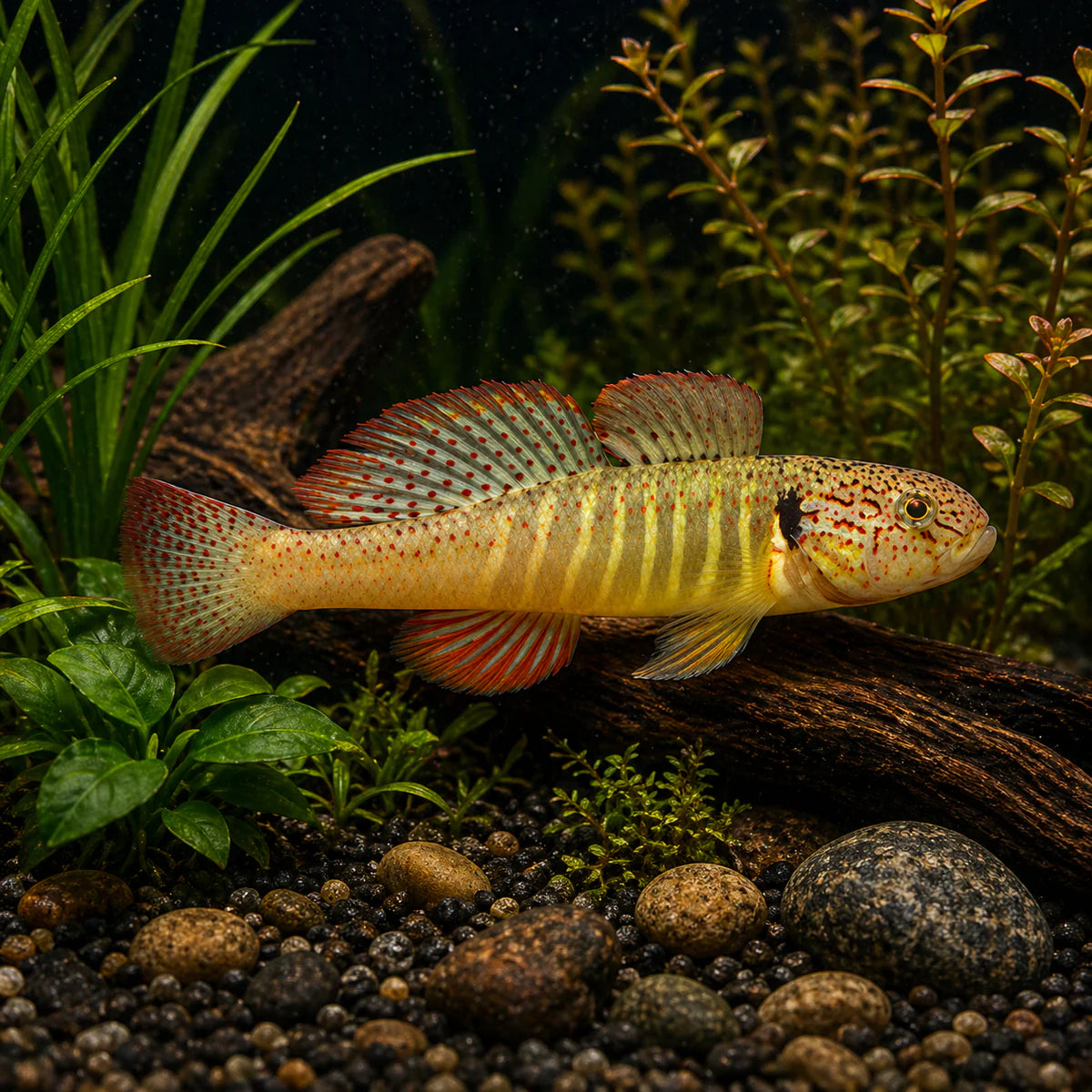Orange goby (sineleotris saccaharae)