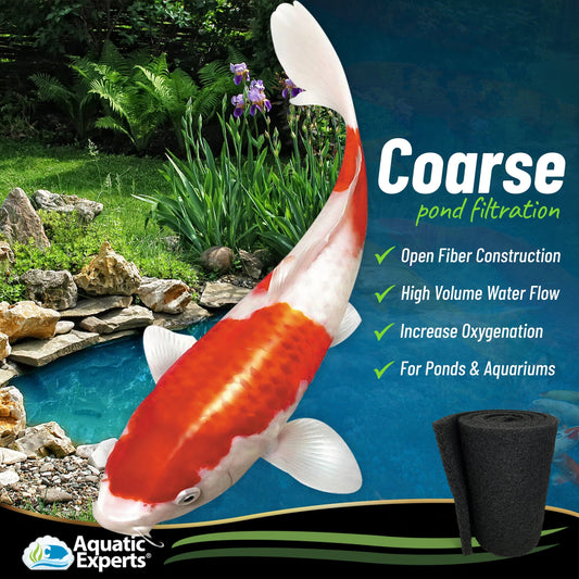 Pond Bundle - Carbon Filter 18"x72" + White Fine 18"x72" + Black Coarse 18"x72" Bundle