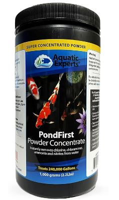PondFirst - Concentrated Instant Dechlorinator for Fish Ponds, Makes Water Safe for Koi and Goldfish, Made in The USA