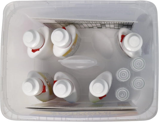 Marine Bundle Pack: One (1) SALTWATER MASTER TEST KIT, One (1) MARINE FLAKES Fish Food