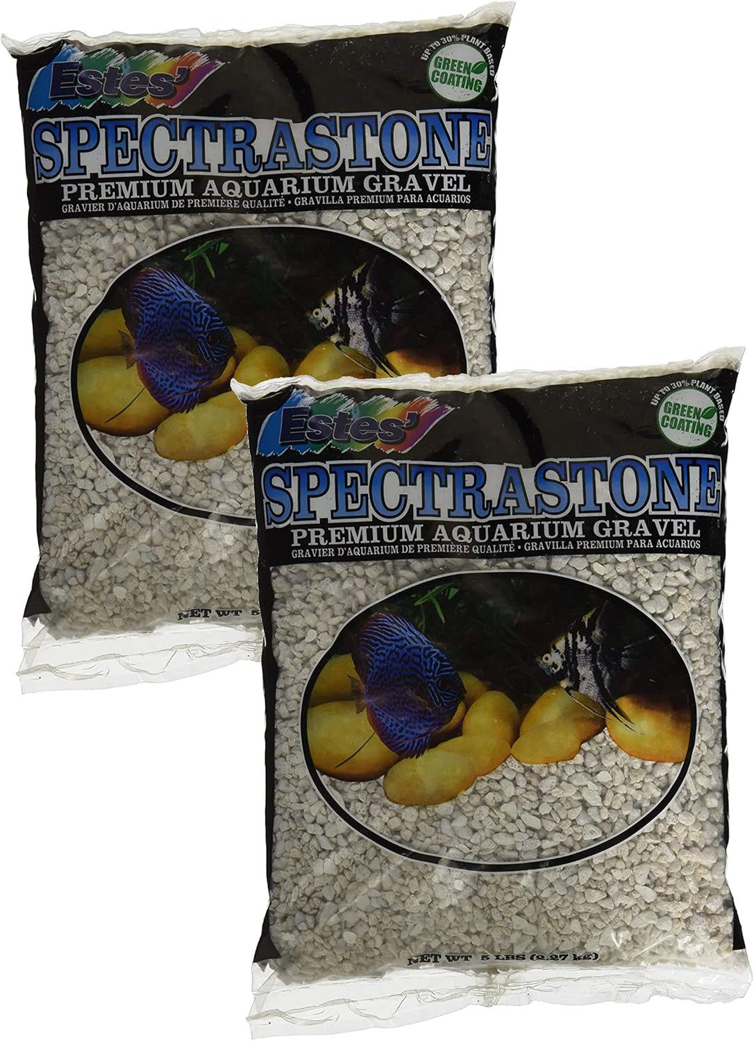 Special White Aquarium Gravel for Freshwater Aquariums, 5-Pound Bag 2 Pack