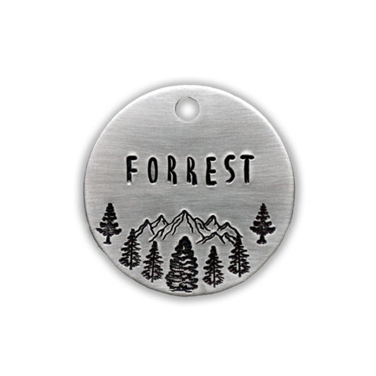 Forrest Design Handstamped - Pet ID Tag