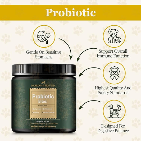 Probiotic Bites for Dogs – Gut Health & Digestive Support