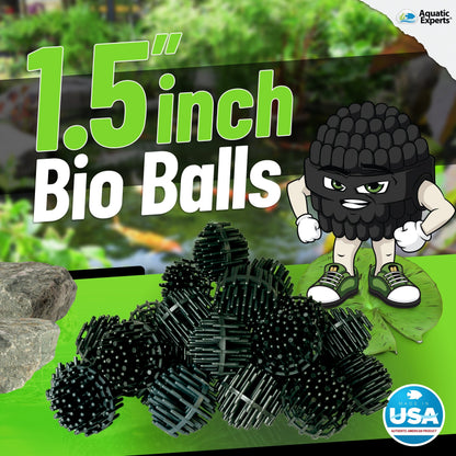 Pond Bundle -Carbon Filter 18"x 36" + BioBall 300 count with Mesh Bag + Cream Pond 18"x36" Bundle
