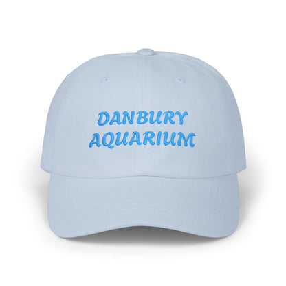 Danbury Aquarium Dad Cap — Embroidered White Baseball Hat