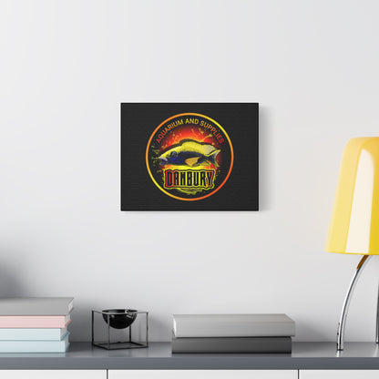 Danbury Aquarium Supplies Fish Logo Matte Canvas Print
