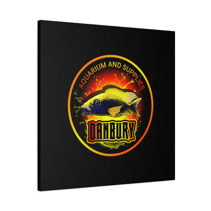 Danbury Aquarium Supplies Fish Logo Matte Canvas Print