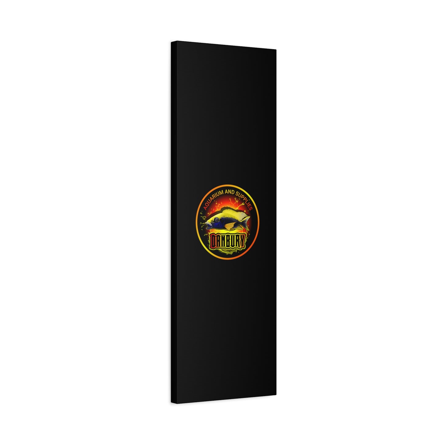 Danbury Aquarium Supplies Fish Logo Matte Canvas Print