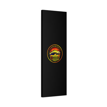 Danbury Aquarium Supplies Fish Logo Matte Canvas Print