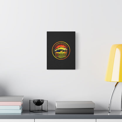 Danbury Aquarium Supplies Fish Logo Matte Canvas Print