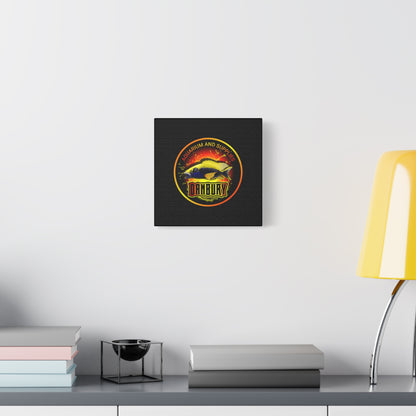 Danbury Aquarium Supplies Fish Logo Matte Canvas Print