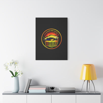 Danbury Aquarium Supplies Fish Logo Matte Canvas Print
