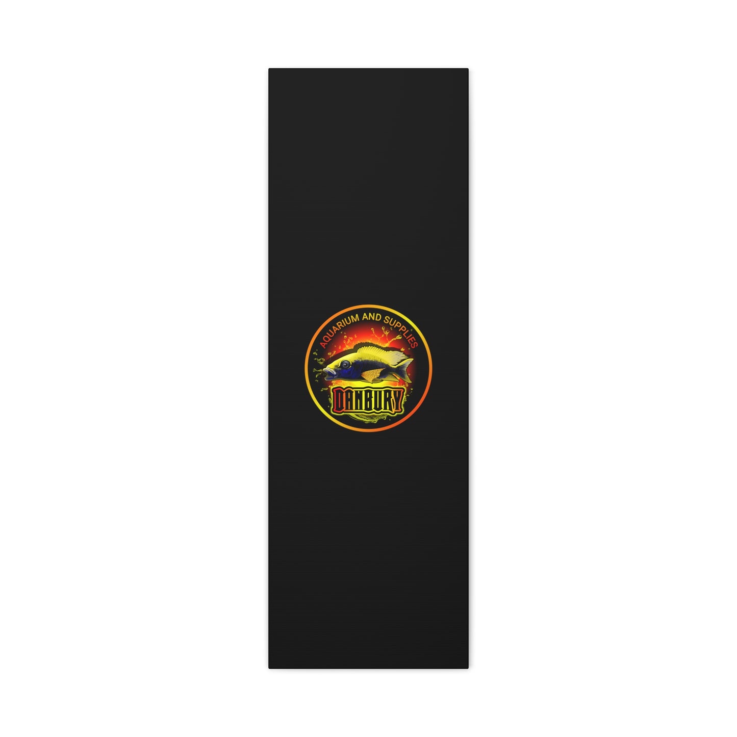 Danbury Aquarium Supplies Fish Logo Matte Canvas Print