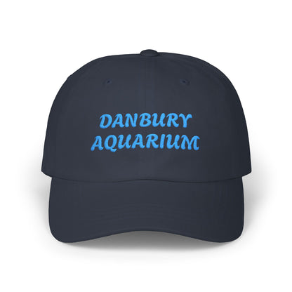 Danbury Aquarium Dad Cap — Embroidered White Baseball Hat
