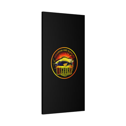 Danbury Aquarium Supplies Fish Logo Matte Canvas Print