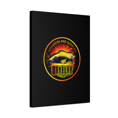 Danbury Aquarium Supplies Fish Logo Matte Canvas Print