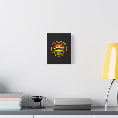 Danbury Aquarium Supplies Fish Logo Matte Canvas Print