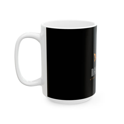 Dan Aqua Fishing Logo Ceramic Mug — Fish Lover Coffee Cup (11oz & 15oz)