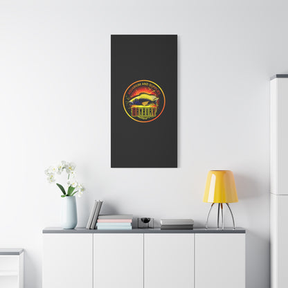 Danbury Aquarium Supplies Fish Logo Matte Canvas Print