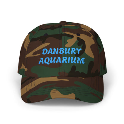 Danbury Aquarium Dad Cap — Embroidered White Baseball Hat
