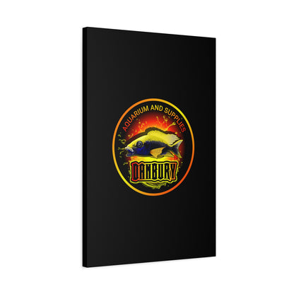 Danbury Aquarium Supplies Fish Logo Matte Canvas Print