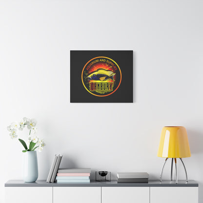 Danbury Aquarium Supplies Fish Logo Matte Canvas Print