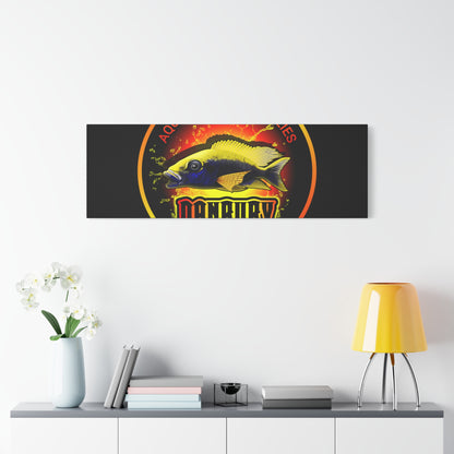 Danbury Aquarium Supplies Fish Logo Matte Canvas Print