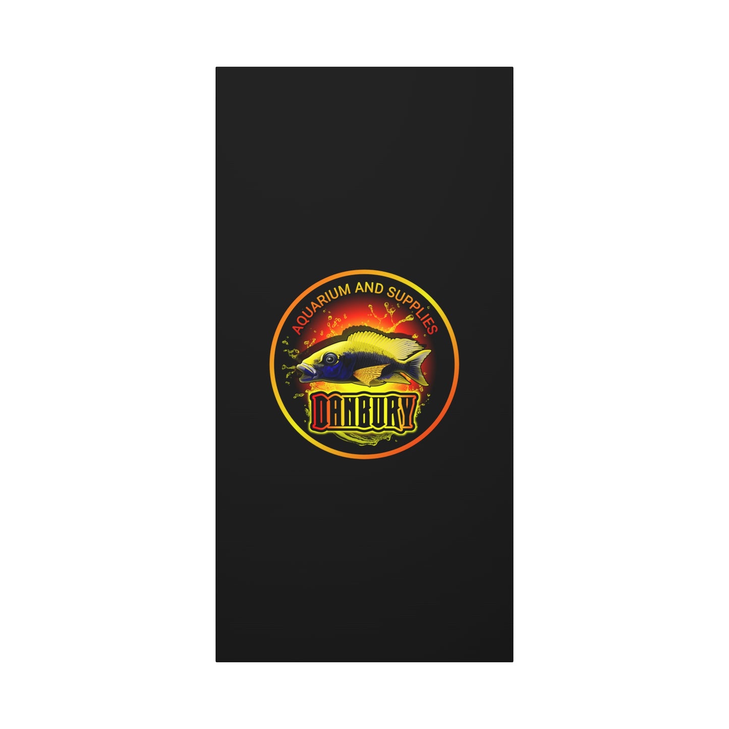 Danbury Aquarium Supplies Fish Logo Matte Canvas Print