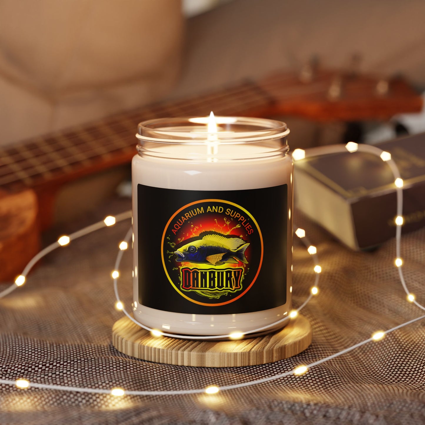 Danbury Aquarium Logo Scented Soy Candle — 9oz Jar