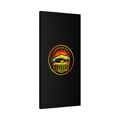 Danbury Aquarium Supplies Fish Logo Matte Canvas Print
