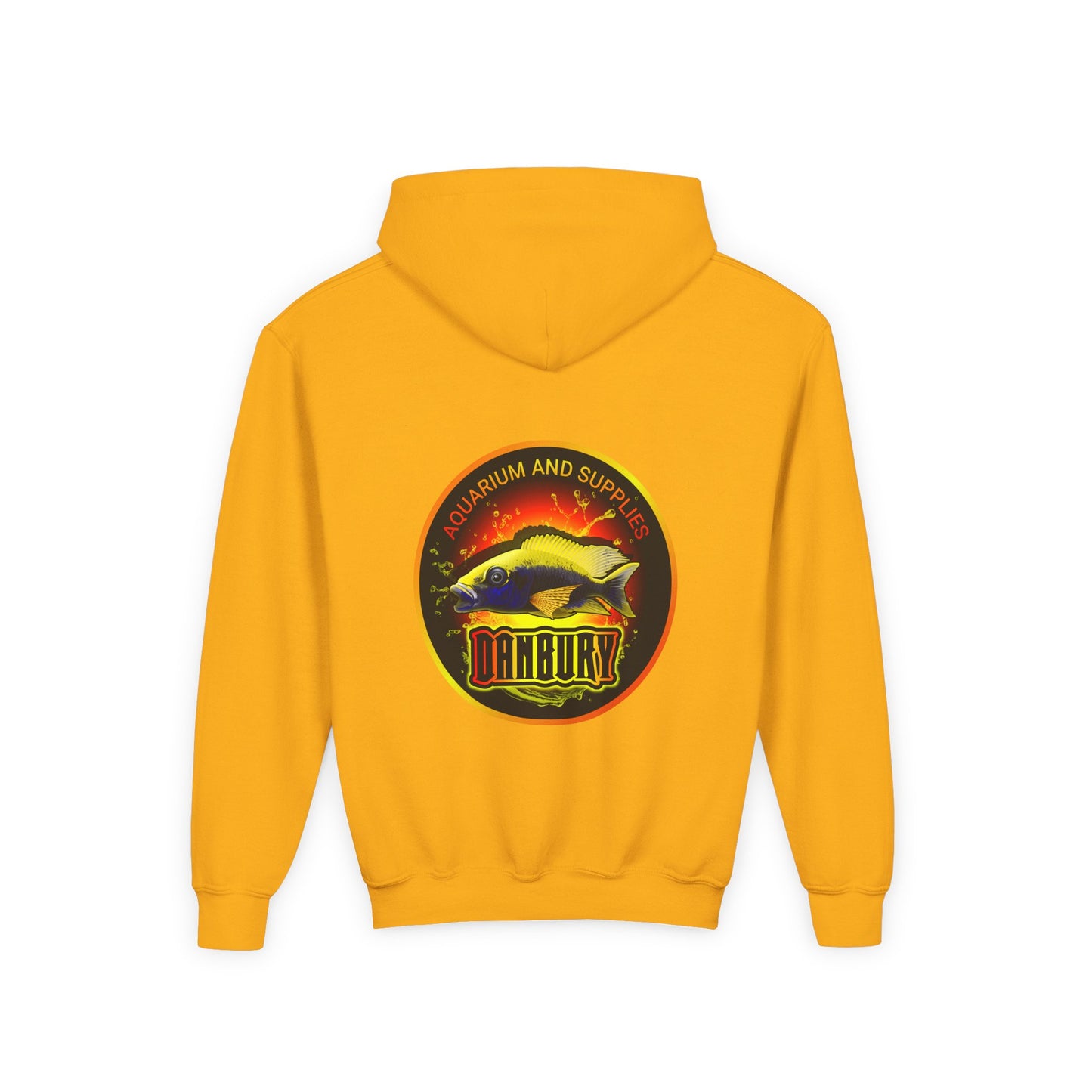 Youth Hoodie — Colorful Aquarium Fish Graphic Pullover