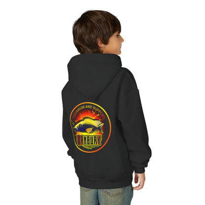 Youth Hoodie — Colorful Aquarium Fish Graphic Pullover