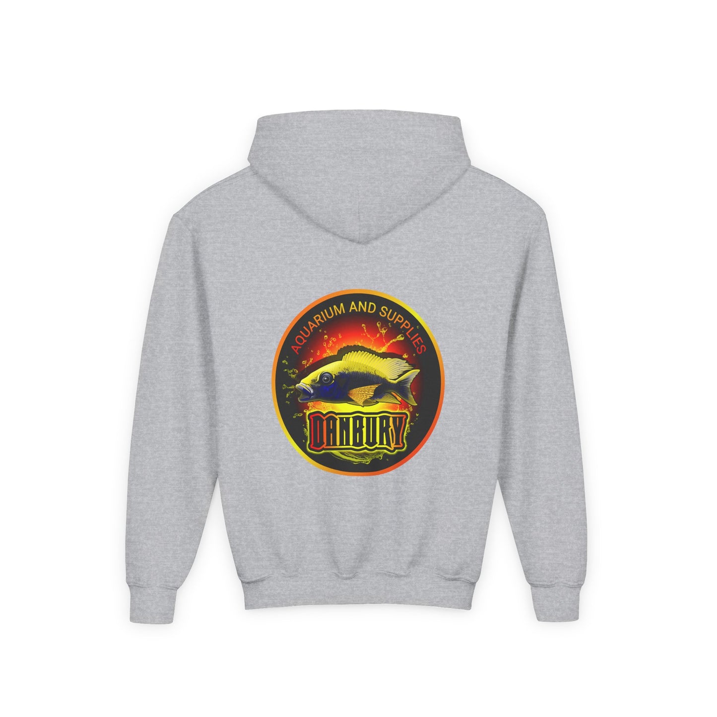 Youth Hoodie — Colorful Aquarium Fish Graphic Pullover