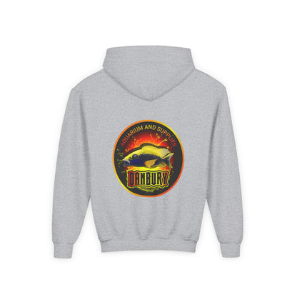 Youth Hoodie — Colorful Aquarium Fish Graphic Pullover