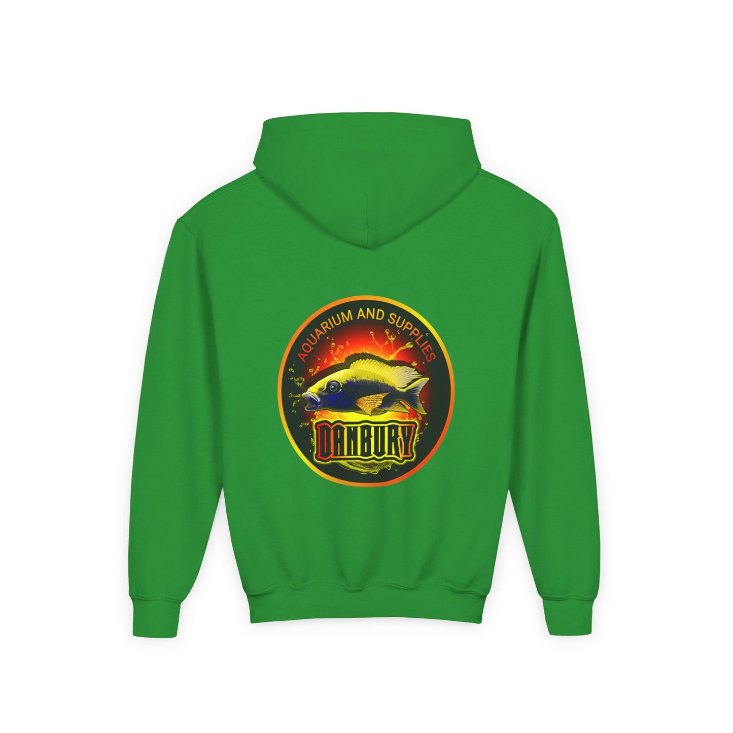 Youth Hoodie — Colorful Aquarium Fish Graphic Pullover
