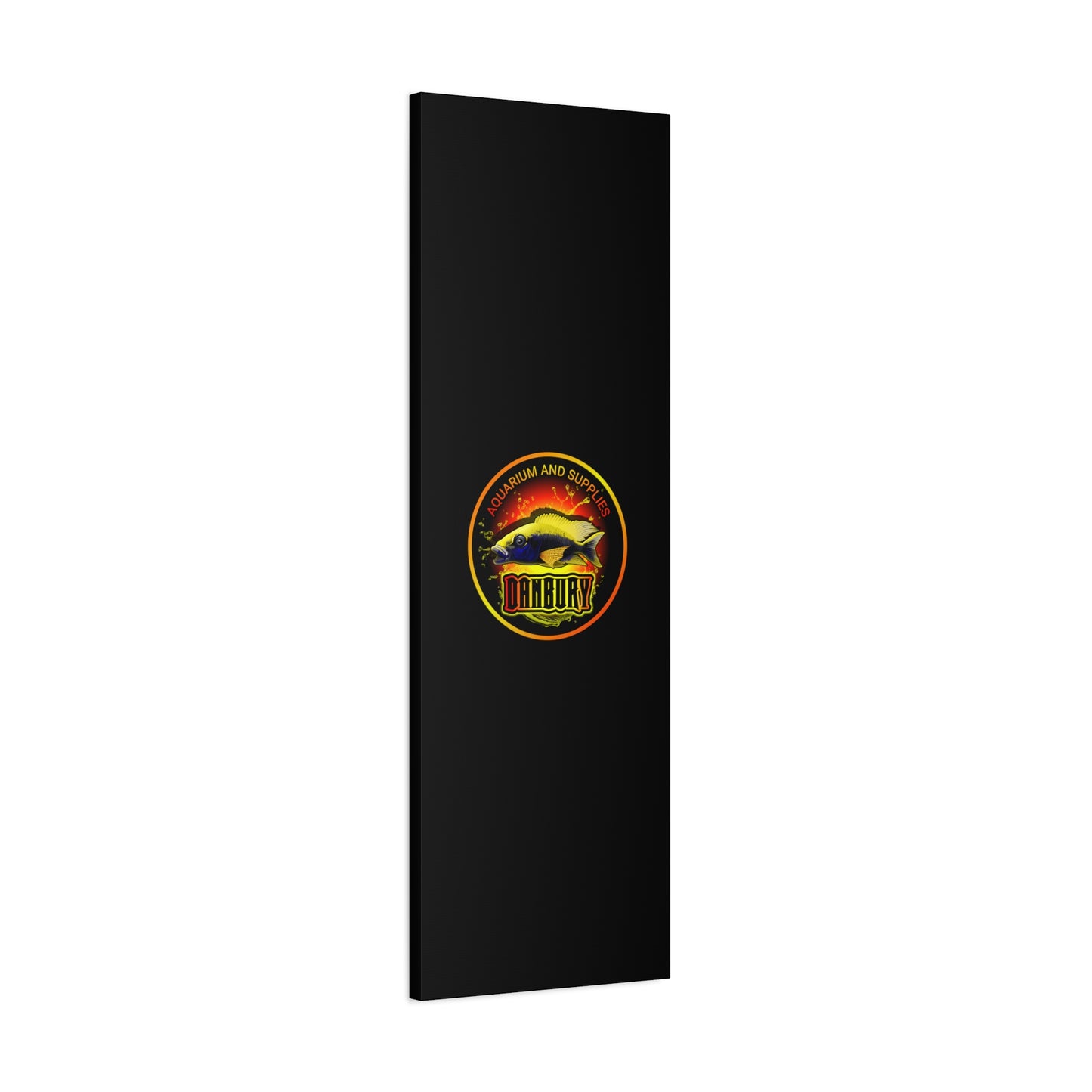 Danbury Aquarium Supplies Fish Logo Matte Canvas Print
