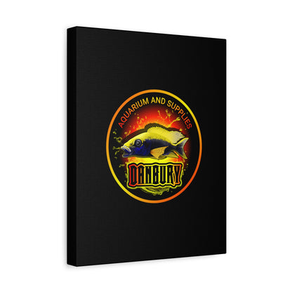 Danbury Aquarium Supplies Fish Logo Matte Canvas Print