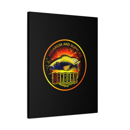 Danbury Aquarium Supplies Fish Logo Matte Canvas Print