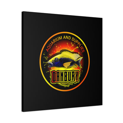 Danbury Aquarium Supplies Fish Logo Matte Canvas Print