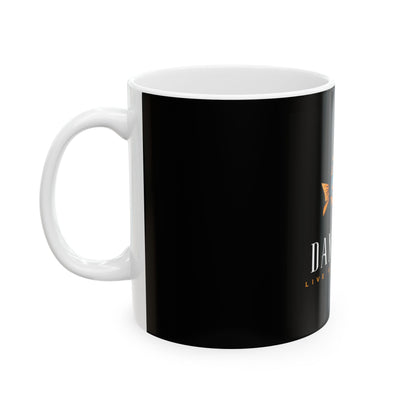 Dan Aqua Fishing Logo Ceramic Mug — Fish Lover Coffee Cup (11oz & 15oz)