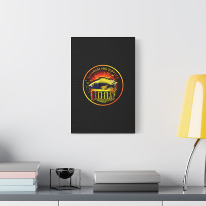 Danbury Aquarium Supplies Fish Logo Matte Canvas Print