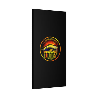 Danbury Aquarium Supplies Fish Logo Matte Canvas Print