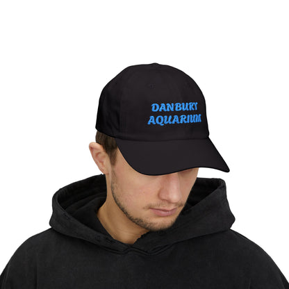 Danbury Aquarium Dad Cap — Embroidered White Baseball Hat