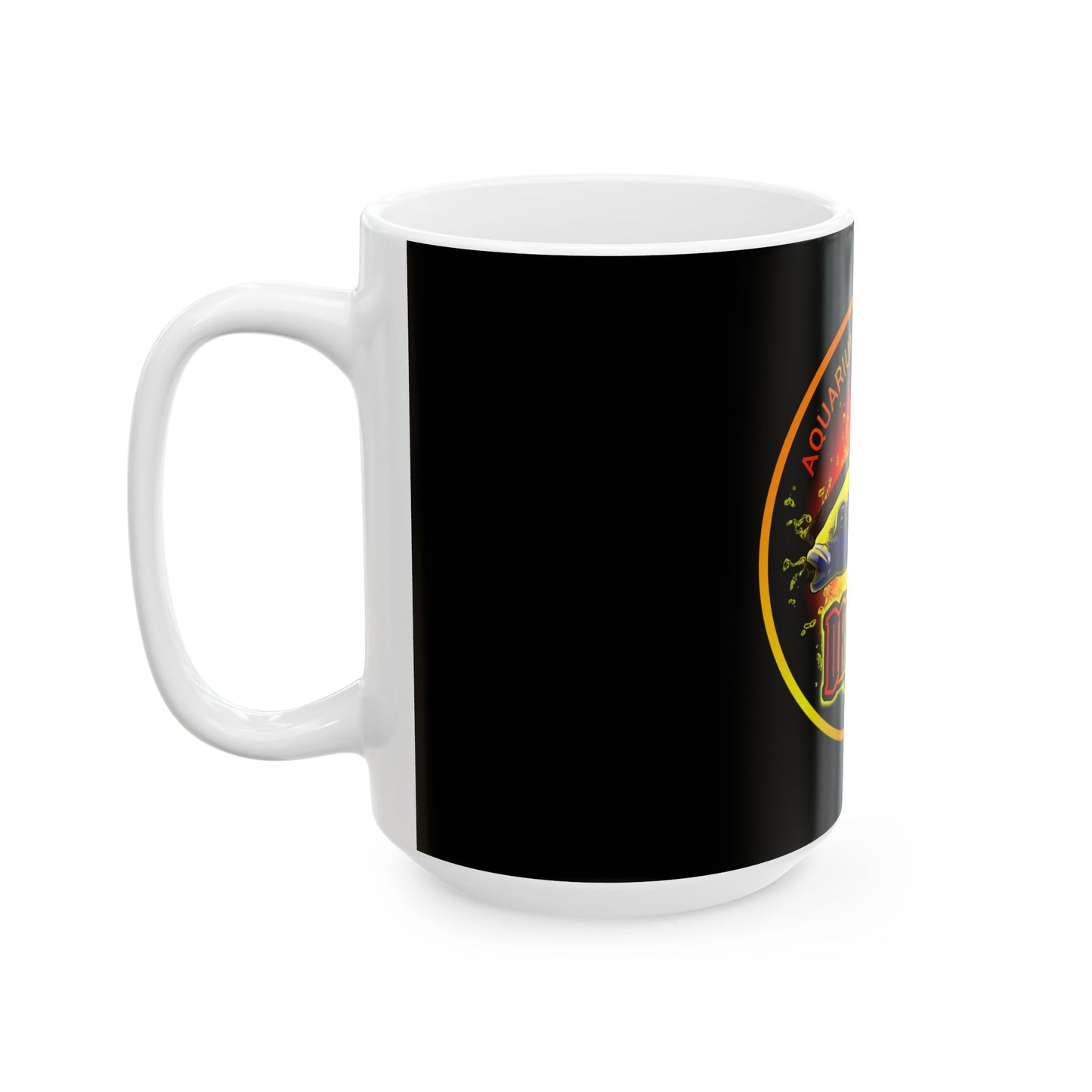 Danbury Aquarium & Supplies Ceramic Mug – Fish Logo Coffee Cup (11oz/15oz)